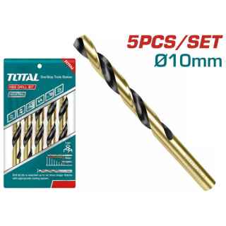 Total TAC101003 HSS Drill Bit 10mm 5Pcs - Kenya
