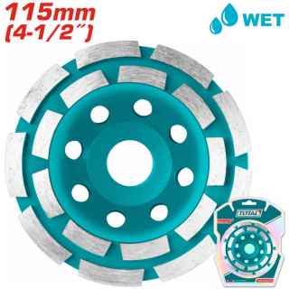 Total TAC2421151 Diamond Cup Wheels Double Row Segmented 115mm Diameter - Kenya