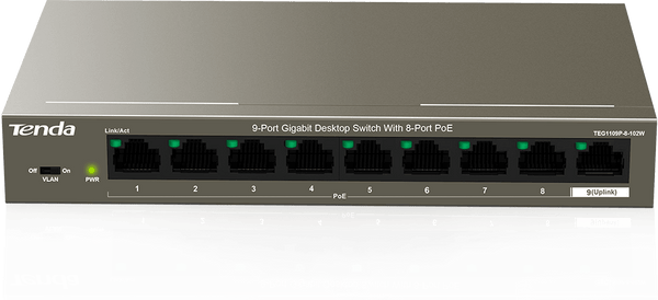 TENDATEG1109P 8 102W9 PortGigabitDesktopSwitchwith8 PortPoE | +254720548999