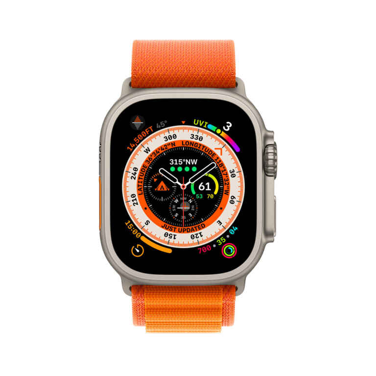 Apple Watch Ultra GPS + Cellular 49mm
  -Titanium Case with Orange Alpine Loop - Image 3