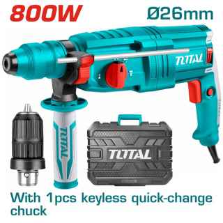 Total TH308268-2 800W Rotary Hammer (With 1pc keyless quick-change chuck) - Kenya