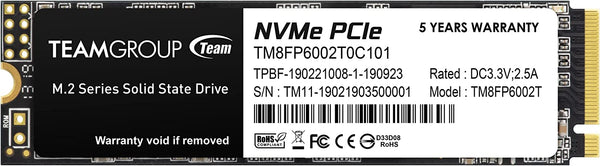 Team Group MP33SLC M.2 2280 PCIe Gen3x4 NVMe 1.3 Internal SSD(TM8FP6002T0C101) - 2TB Cache 3D NAND TLC, Read/Write Speed up to 1,800-1,500 MB/s - Kenya