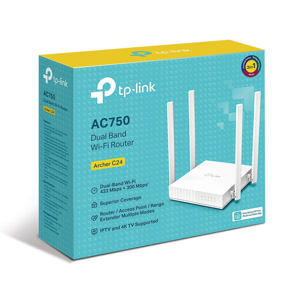 TP-Link Archer C24-AC750 wireless Dual Band Router (TL-ARCHER-C24) - Kenya