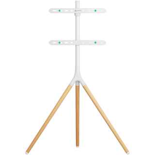 Interior TV stand 32"-65", max 77 lbs, tiltable, white TS1220