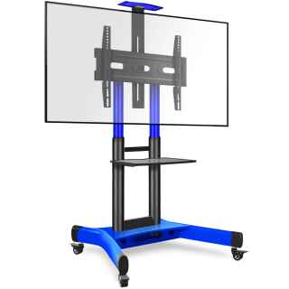 Mobile TV Stand for 40? ? 70" max 100 lbs TS1551, Blue