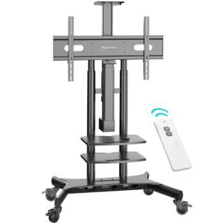 Motorized mobile TV stand 50"-86", max 233 lbs, black TS1881E