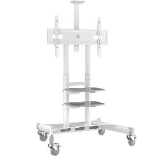 Mobile TV stand for TVs 50"-86", max 233 lbs, white TS1881