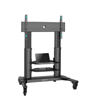 Mobile TV stand with bracket 40"-80", max 144 lbs, black TS2771