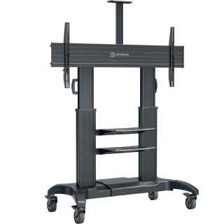 Mobile TV stand for TVs or interactive panels 60"-100", max 362 lbs, black TS2811