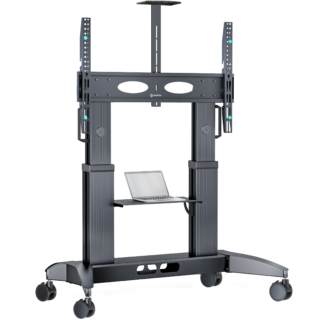 Mobile TV stand for TVs 70"-110", max 320 lbs, black TS2821