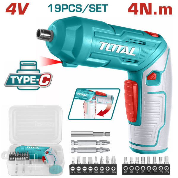 Total TSDLI0442 Lithium-ion 4V / 1.5Ah Type C Cordless Screwdriver - Kenya