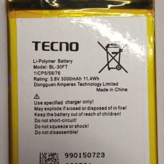 Tecno Phantom 5 , A5 (BL-30FT) Replacement Battery - Kenya