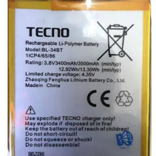 Tecno K9 Phone (BL-34AT) Replacement Battery - Kenya