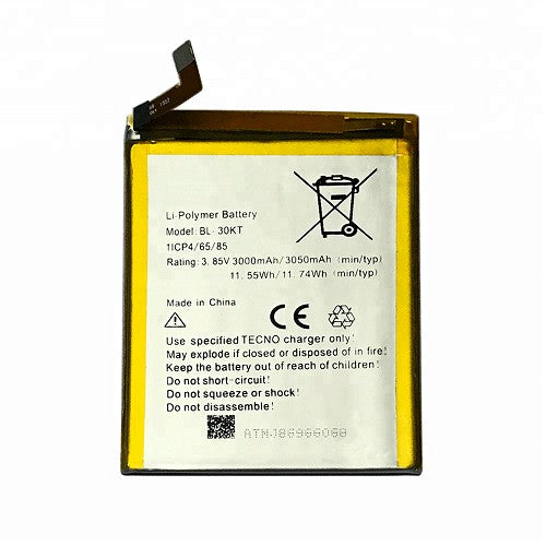 Tecno Boom J8 (BL-30KT) Replacement Battery - Kenya