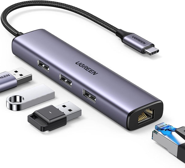 UGREEN CM475 USB-C to USB 3.0 Hub (3 Ports) + Gigabit Ethernet - UG-60600 - Kenya %count(title) +254720548999 UGREEN CM475 USB-C to USB 3.0 Hub (3 Ports) + Gigabit Ethernet - UG-60600 - Kenya