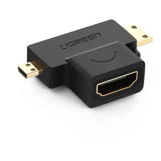 Ugreen Micro HDMI Male + Mini HDMI Male to HDMI Female Adapter - HD129 - Kenya