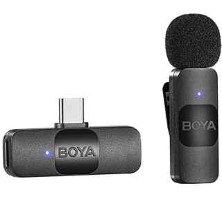 BOYA BY-V10 Ultracompact Wireless Microphone System with USB-C Connector for Mobile Devices (2.4 GHz) - Kenya