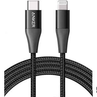 Anker 322 USB-C to Lightning Cable (3ft Braided) Black - Kenya
