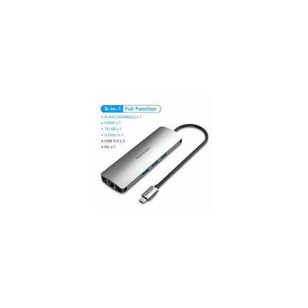 Vention 9 in 1 USB-C Multi-function Docking Station - TOLHB - Kenya - Image 3