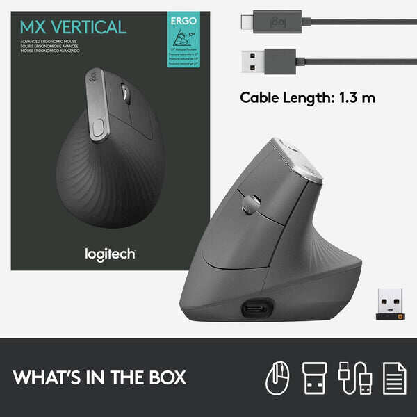 Logitech MX Vertical Ergonomic Wireless Mouse - Kenya - Image 3