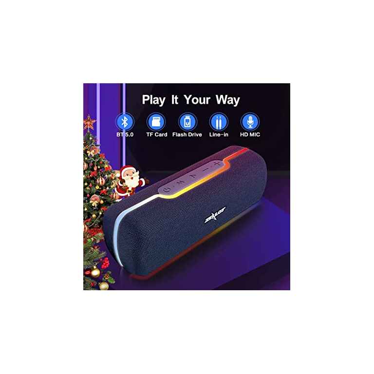 Zealot S55 Wireless IPX5 Waterproof Speaker - 20W, Bluetooth / TF card (MP3 file only）/ 3.5mm audio jack / USB - Kenya - Image 2