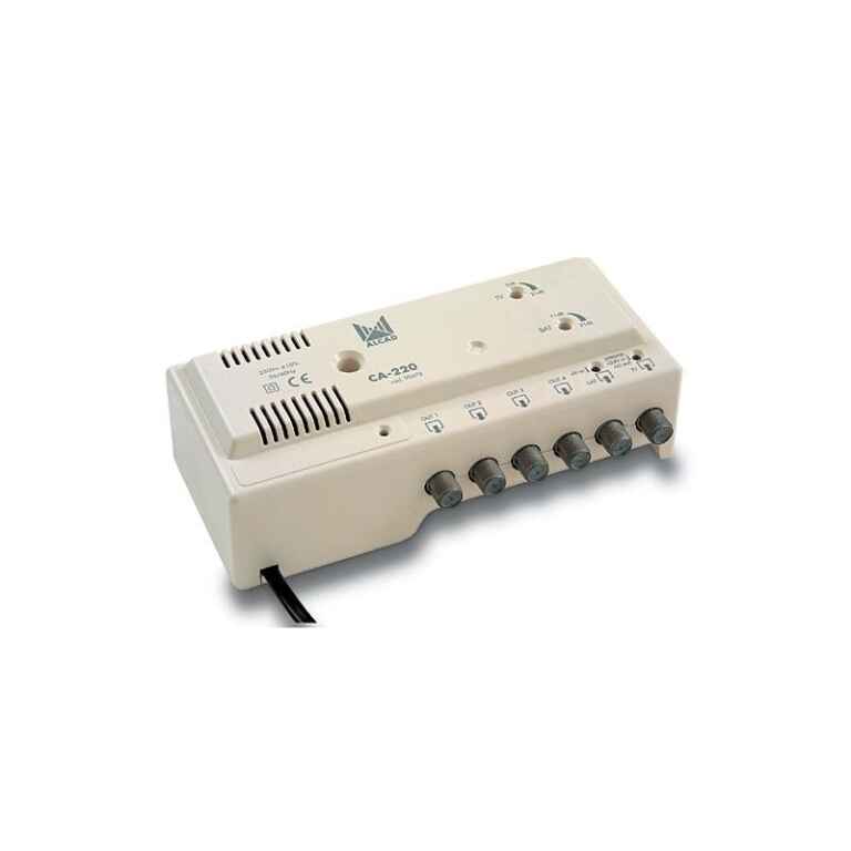 Alcad CA-220 Broadband amplifier tv+if 4 out (24 vdc)