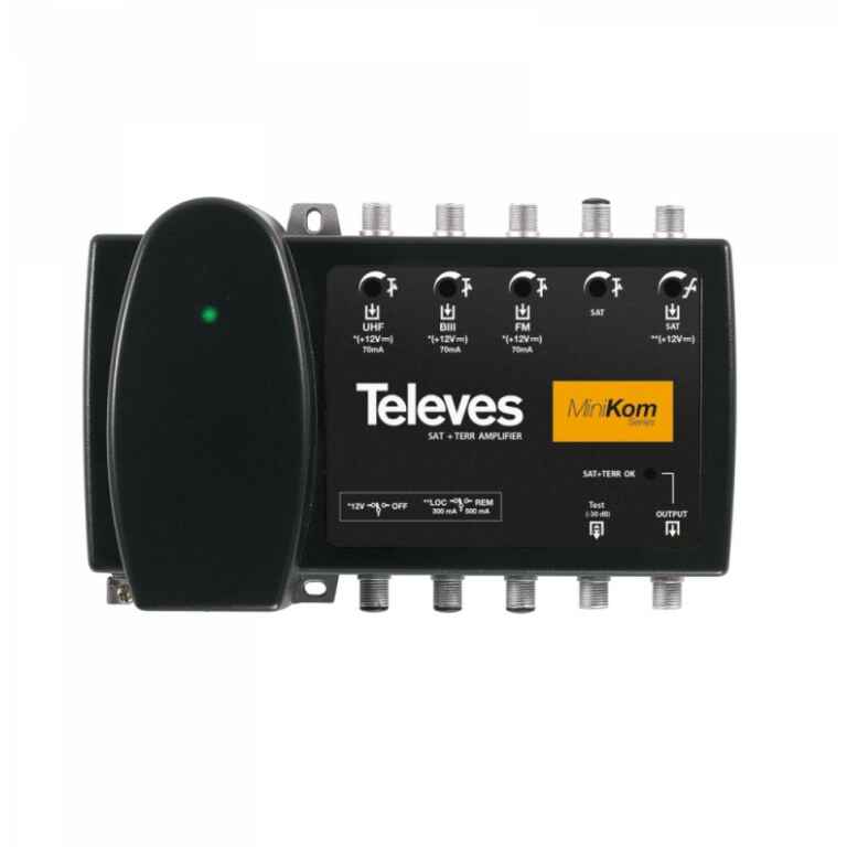 Central broadband MiniKom MATV + FI 4 inputs "F"...