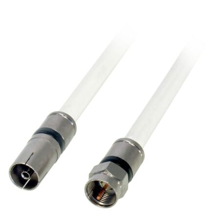 coaxial extension f male iec female white 5m televes | +254720548999