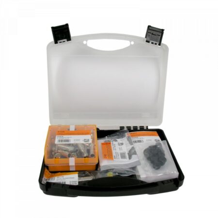 compression connector kit type f and iec for t100 coaxial cables includes carrying case televes | +254720548999