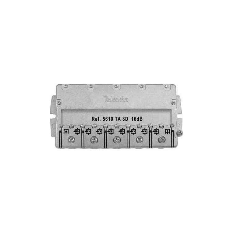 Derivador 5-2400 MHz connector EasyF 8 outputs 16dB type TA...