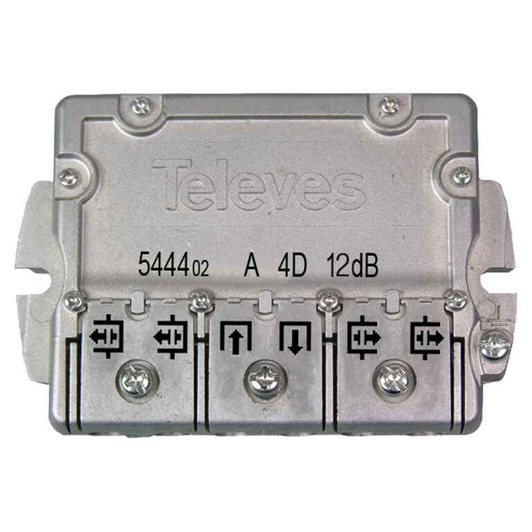Derivador 5-2400MHz connector EasyF 4 outputs 12dB type TA...