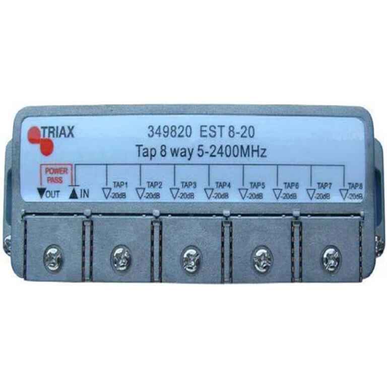 Derivator 8 outputs (Easy clema connection) 20db EST 8-20 Triax