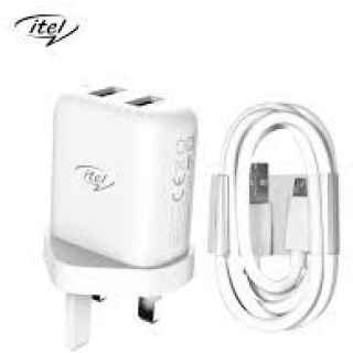 Itel UK USB Adapter ICU-41 Original Charger - Dual output, 2.4 A - Kenya