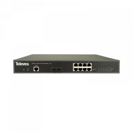 ethernet switch l2 8x gb ethernet poe 130w 2x sfp 1 gbps televes | +254720548999