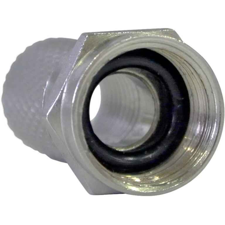 F screw-on connector with ring seal for cables T100plus T100...