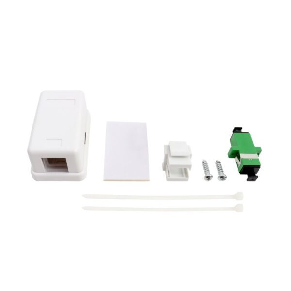 FO Terminal Rosette + Simplex SC/APC Female Adapter with...