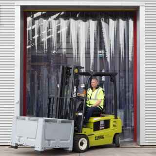 Heavy Duty PVC Strip Curtains - Motorised Traffic: Ready Made