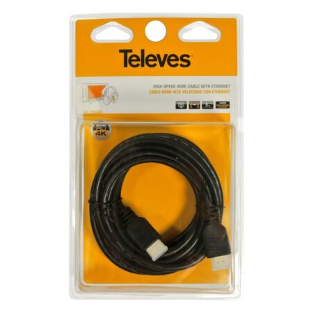 high speed hdmi cable with male ethernet male black 5m televes | +254720548999