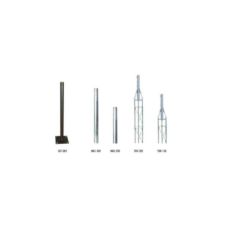 Ikusi MAS-300 Plug-in mast 3m length x 40mm ?. Thickness 2 mm
