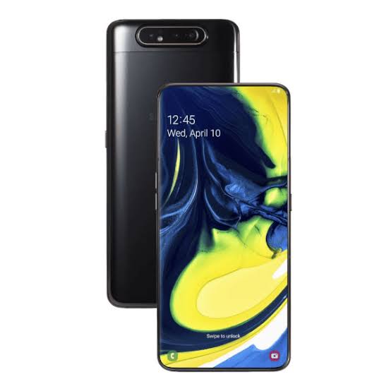 Samsung Galaxy A80 Smartphone - 8GB RAM + 128GB ROM, 6.7", 4G, Android 9.0 pie, Trip camera, 3700mAh - Kenya