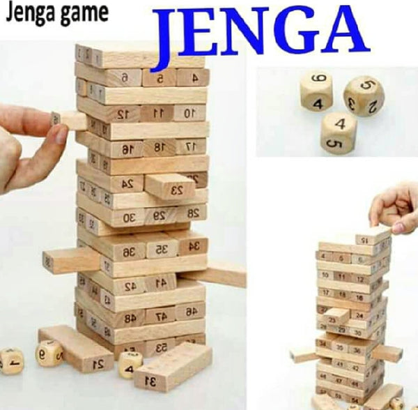 Jenga Game Wooden Blocks 48/54pcs - Kenya %count(title) +254720548999 Jenga Game Wooden Blocks 48/54pcs - Kenya