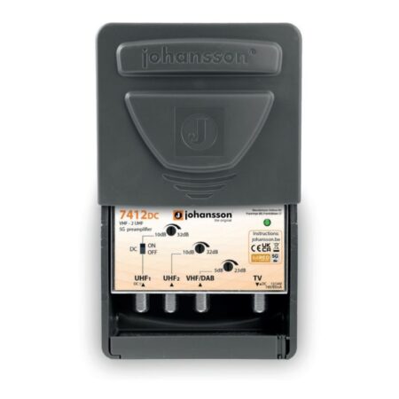 johansson 7412dc preamplifier 5g network vhf 2uhf 10 34 db | +254720548999