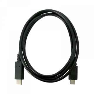 microusb b to usb c otg patchcord male male 1m black televes | +254720548999