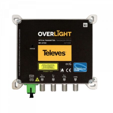overlight optical transmitter cwdm indoor use dabuhfsat 1550nm po 9dbm televes 2 | +254720548999