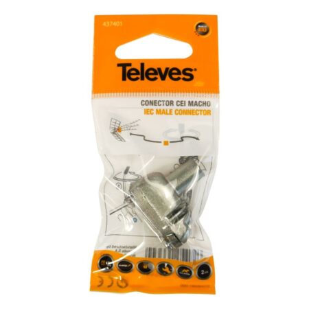 pro easyf cei 95mm male elbow shielded connector class a individual bag televes | +254720548999