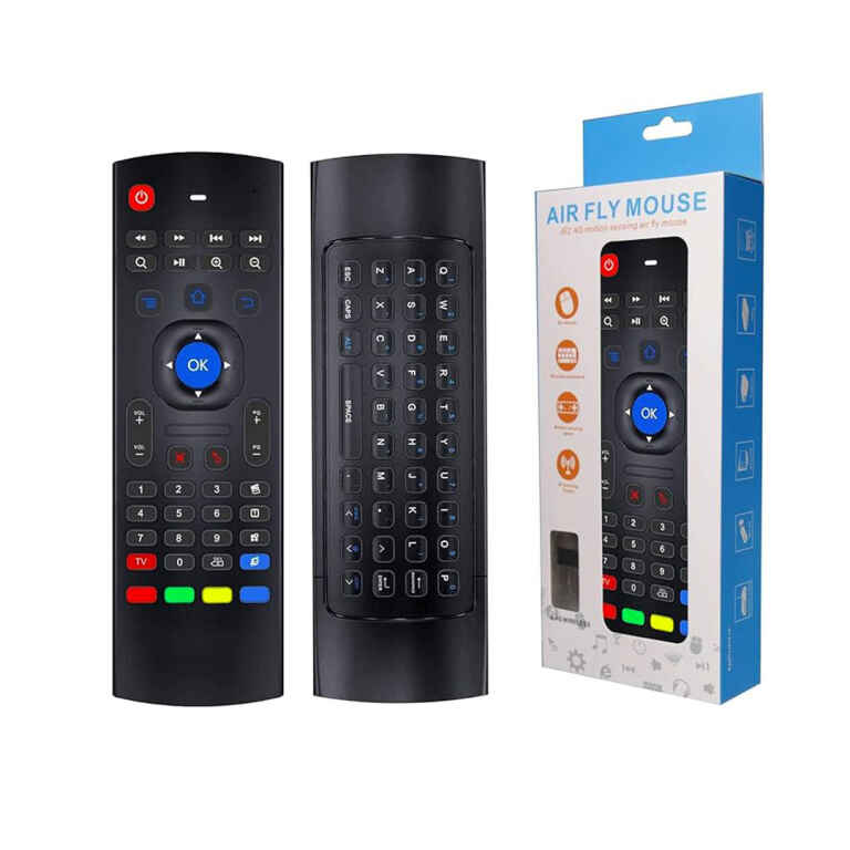 Air Mouse Mini Wireless Keyboard Remote 2.4G Multifunctional Universal W Infrared Learning Air Control for Android Smart TV Box,