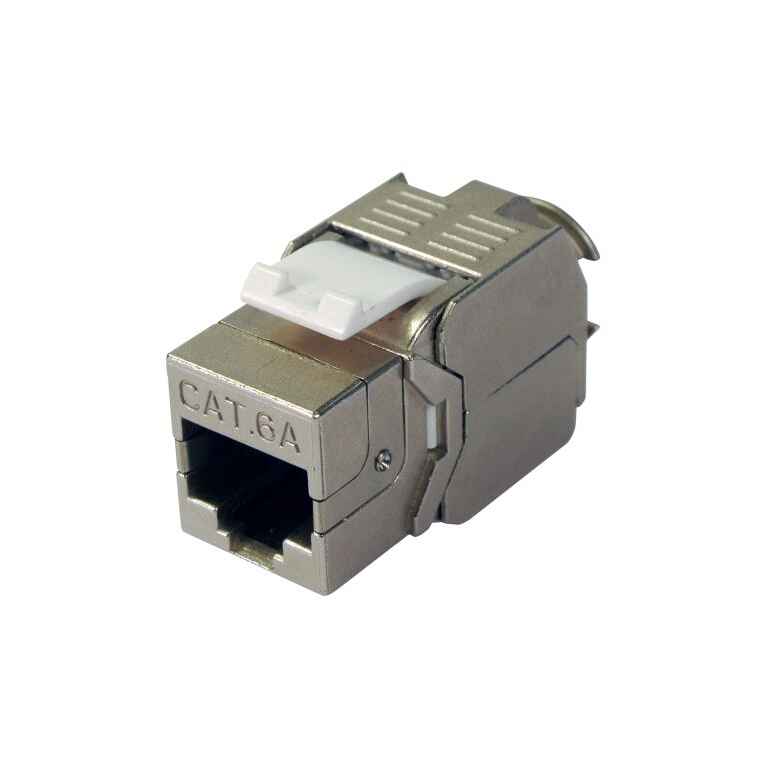 RJ45 female connector FTP Cat 6A for data cables Televes...