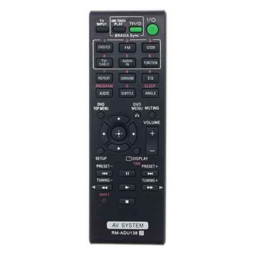 RMADU138 Replacement IR Remote Control for Sony Audio Video AV System H/T