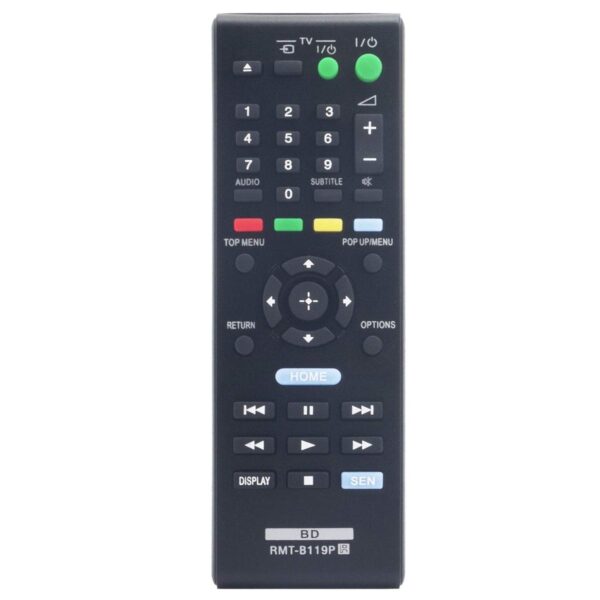 RMT-B119P Replacement Remote Control fit for Sony Blu-ray DVD Player