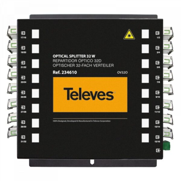 SC/APC 32W optical splitter 1260...1650nm 17dB Televes